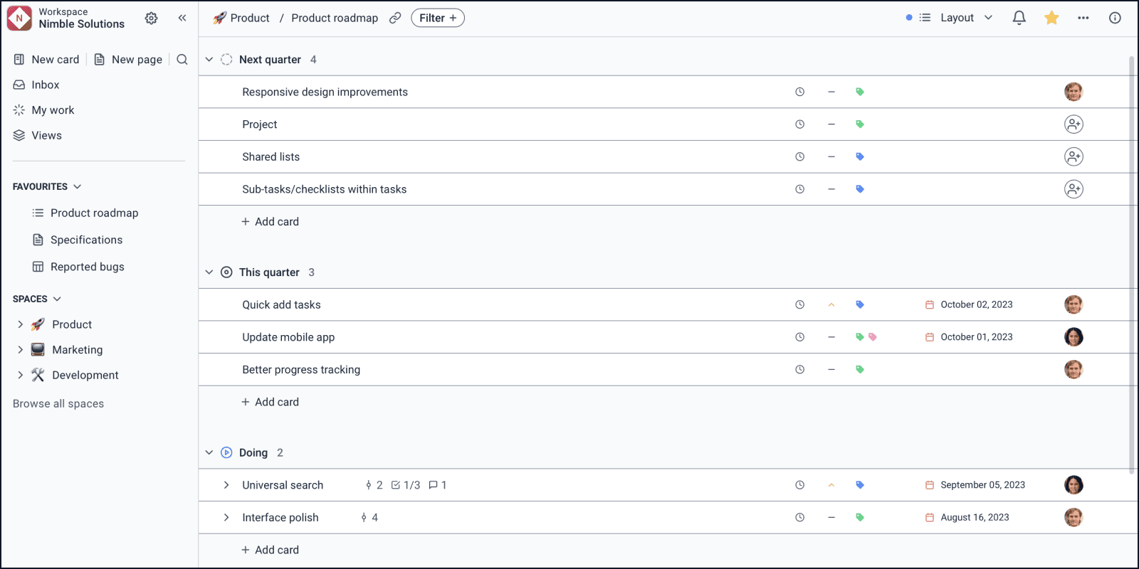 An information-dense Superthread screen